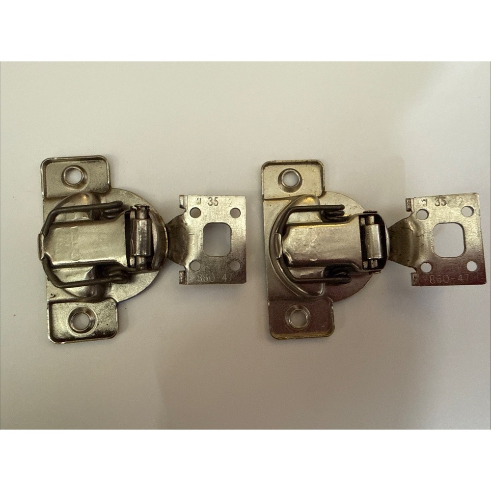 GRASS  860-02 Nickel Face Frame Hinge with mount plate W-35 860-47 - set of 2
